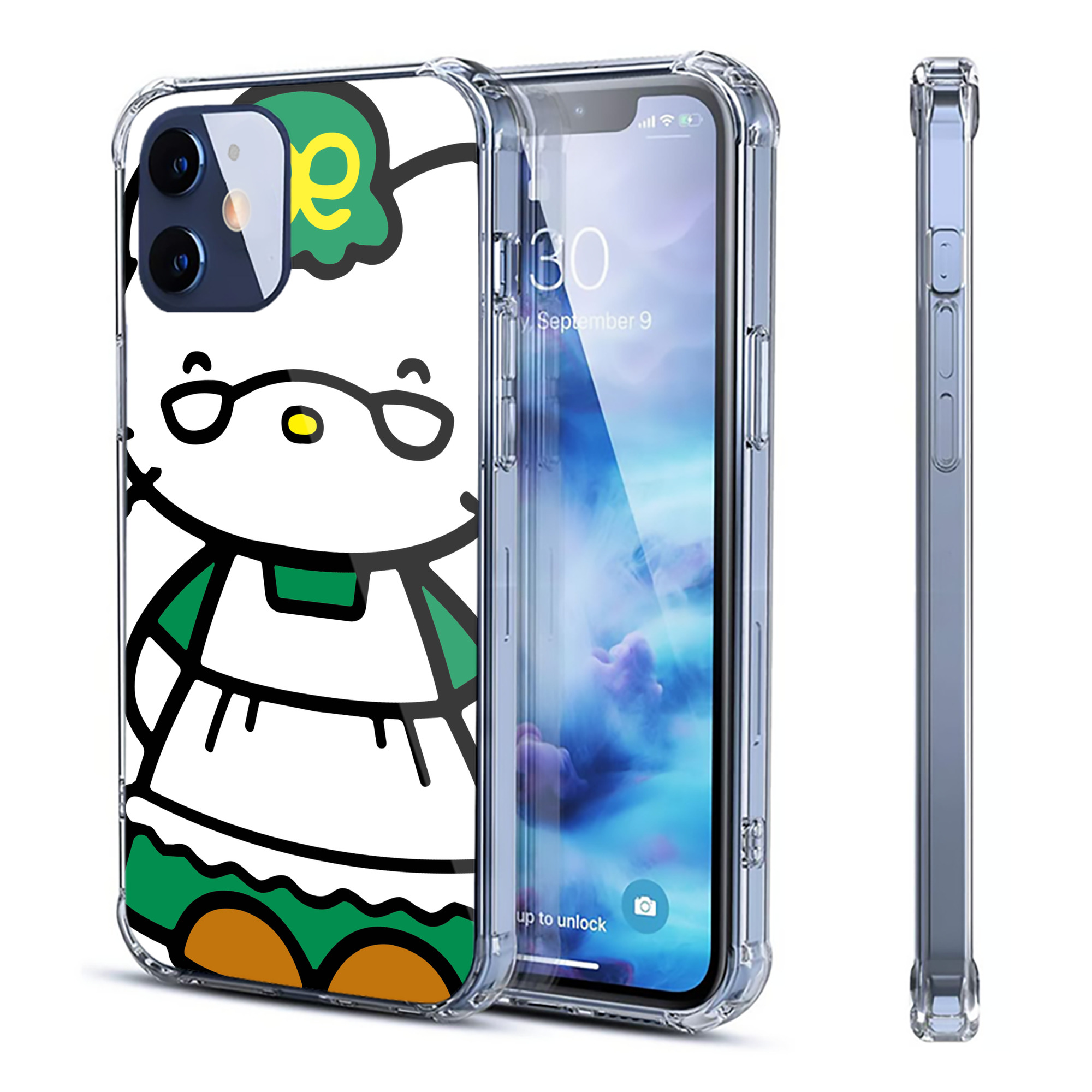 （画像用） Hello Kitty ハローキティ 【iPhone 12シリーズ対応】透明スマホケース（クリアソフトケース）